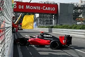 Images Dated 24th May 2009: World Series by Renault: John Martin Comtec Racing crashed out during qualifying