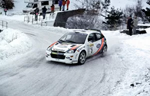 Images Dated 30th April 2021: WRC Monte Carlo 2000 Colin McRae, Ford Focus, in action in the snow