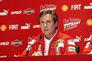 Engineer Gallery: Wrooom Ferrari Ski Event: Mario Almondo, Ferrari Technical Director, in the press conference