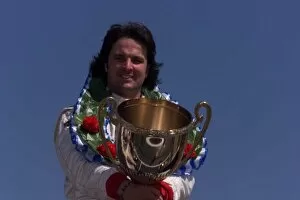Images Dated 1st May 2000: Yvan Muller with his winners trophy